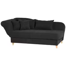 Netto Marken-Discount Max Winzer Selma Recamiere mit Armteil links klappbar schwarz Angebot
