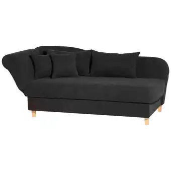 Netto Marken-Discount Max Winzer Selma Recamiere mit Armteil links klappbar schwarz Angebot