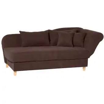 Netto Marken-Discount Max Winzer Selma Recamiere mit Armteil rechts klappbar braun Angebot