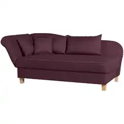 Netto Marken-Discount Max Winzer Selma Recamiere mit Armteil links klappbar burgund Angebot