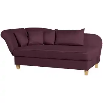 Netto Marken-Discount Max Winzer Selma Recamiere mit Armteil links klappbar burgund Angebot