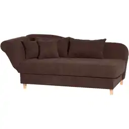 Netto Marken-Discount Max Winzer Selma Recamiere mit Armteil links klappbar braun Angebot