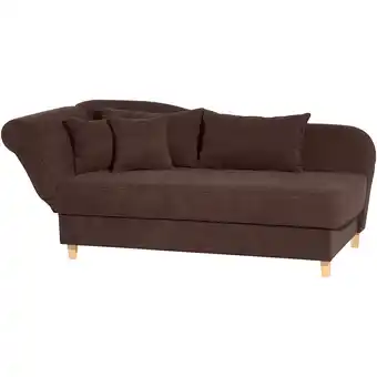 Netto Marken-Discount Max Winzer Selma Recamiere mit Armteil links klappbar braun Angebot