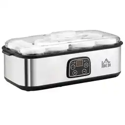 Netto Marken-Discount HOMCOM Joghurtbereiter PC, PP-Kunststoff, Edelstahl, Glas Angebot