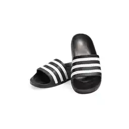 Netto Marken-Discount adidas adiletten Aqua - schwarz, Gr. 10 Angebot