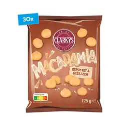 Netto Marken-Discount Clarkys Macadamia geröstet & gesalzen 125 g, 30er Pack Angebot