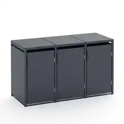 Netto Marken-Discount Plats Outdoor Solution - 3er Mülltonnenbox Angebot