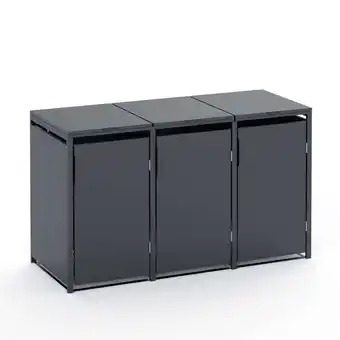 Netto Marken-Discount Plats Outdoor Solution - 3er Mülltonnenbox Angebot