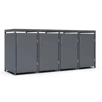 Netto Marken-Discount Plats Outdoor Solution - 4er Mülltonnenbox Angebot