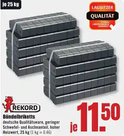 B1 Discount Baumarkt REKORD Bündelbriketts Angebot