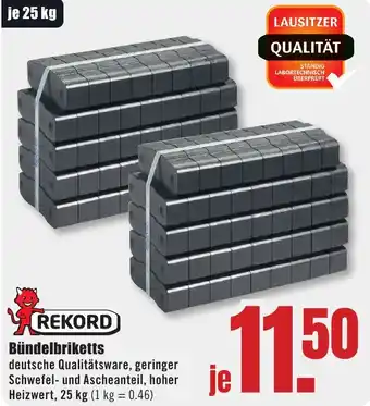 B1 Discount Baumarkt REKORD Bündelbriketts Angebot