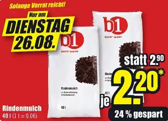 B1 Discount Baumarkt b1 Rindenmulch Angebot