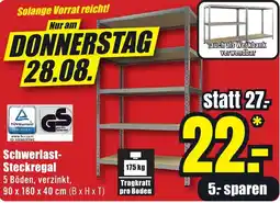 B1 Discount Baumarkt Schwerlast Steckregal Angebot