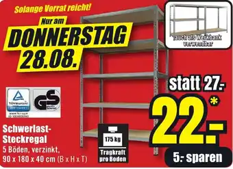 B1 Discount Baumarkt Schwerlast Steckregal Angebot