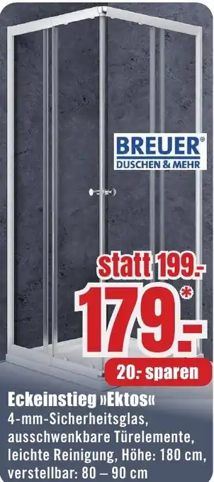 B1 Discount Baumarkt BREUER Eckeinstieg Ektos Angebot
