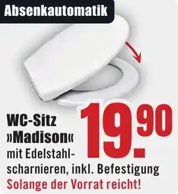 B1 Discount Baumarkt WC-Sitz Madison Angebot