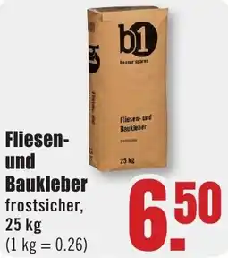 B1 Discount Baumarkt b1 Fliesen- und Baukleber Angebot