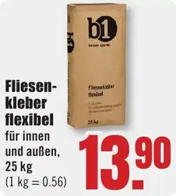 B1 Discount Baumarkt b1 Fliesenkleber flexibel Angebot