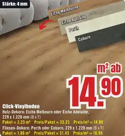 B1 Discount Baumarkt Click-Vinylboden Angebot