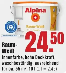 B1 Discount Baumarkt Alpina Raum-Weiß Angebot