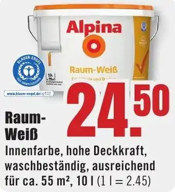 B1 Discount Baumarkt Alpina Raum-Weiß Angebot