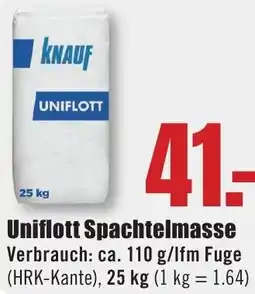 B1 Discount Baumarkt KNAUF Uniflott Spachtelmasse Angebot