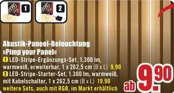 B1 Discount Baumarkt Akustik-Paneel-Beleuchtung Pimp your Panel Angebot