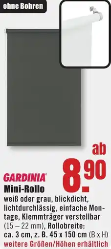 B1 Discount Baumarkt GARDINIA Mini-Rollo Angebot