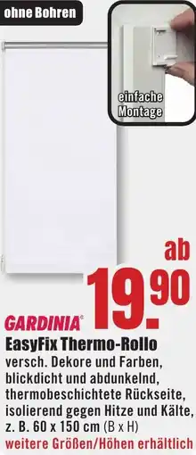 B1 Discount Baumarkt GARDINIA EasyFix Thermo-Rollo Angebot