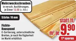 B1 Discount Baumarkt Fichte Rauspund Angebot