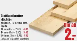 B1 Discount Baumarkt Glattkantbretter Fichte Angebot