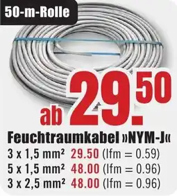B1 Discount Baumarkt Feuchtraumkabel NYM-J Angebot