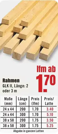 B1 Discount Baumarkt Rahmen Angebot