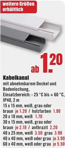 B1 Discount Baumarkt Kabelkanal Angebot