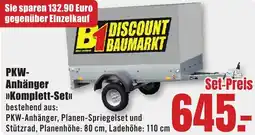 B1 Discount Baumarkt PKW-Anhänger Komplett-Set Angebot