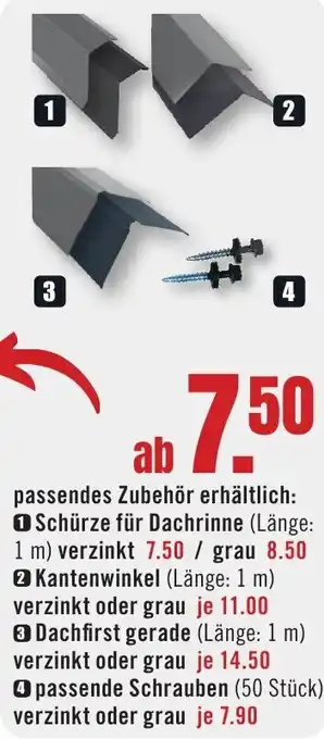 B1 Discount Baumarkt Schürze für Dachrinne Angebot