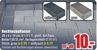 B1 Discount Baumarkt Rechteckpflaster Angebot