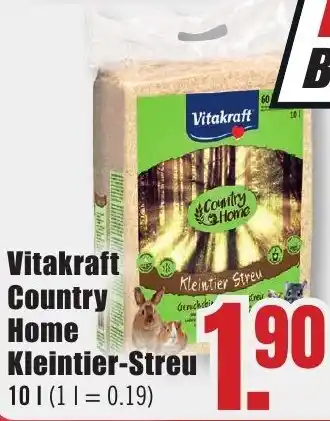 B1 Discount Baumarkt Vitakraft Country Home Kleintier Streu Angebot