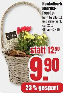 B1 Discount Baumarkt Henkelkorb Herbstfreude Angebot
