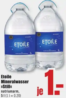B1 Discount Baumarkt Etoile Mineralwasser Still Angebot