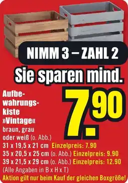B1 Discount Baumarkt Aufbewahrungskiste Vintage Angebot