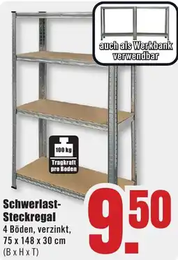 B1 Discount Baumarkt Schwerlast Steckregal Angebot