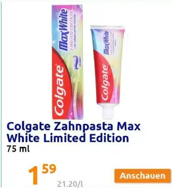 Action Colgate Zahnpasta Max White Limited Edition 75ml Angebot