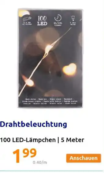 Action Drahtbeleuchtung 100  LED Angebot