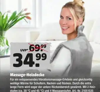 Hagebau Massage Heizdecke Angebot