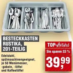 Handelshof Besteckkasten rustika, 201-teilig Angebot