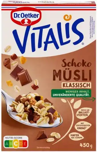 Kaufland Dr. Oetker Vitalis Schoko Müsli Angebot