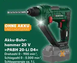 Kaufland Parkside Akku-Bohrhammer PABH 20-Li D4 Angebot