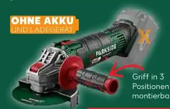 Kaufland Parkside Akku-Winkelschleifer PWSA 20-Li G4 Angebot