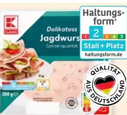 Kaufland K-Classic Delikatess Jagdwurst Angebot